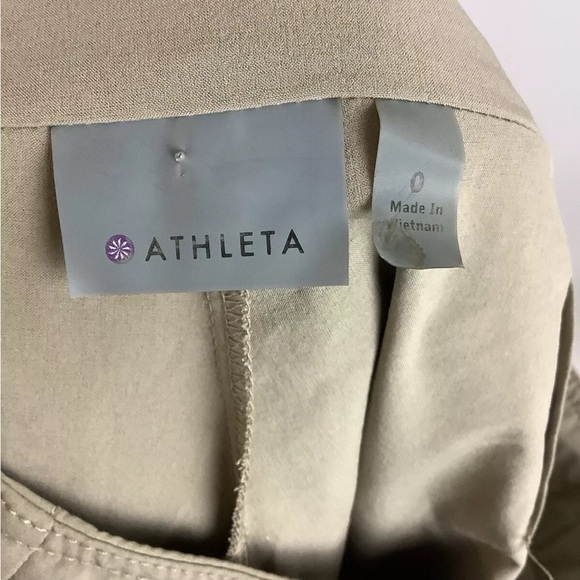 Athleta Sz 0 Everyday Skort Tan Recycled Polyester Spandex Flare Style - Picture 7 of 8